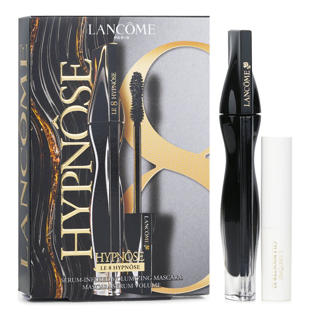 Lancome Le 8 Hypnose Mascara Set with mascara and primer for lengthened, volumized lashes with clump-free application.