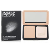 Make Up For Ever HD Skin Matte Velvet 24HR Powder Foundation in #1N06, offering flawless, matte coverage for 24 hours.