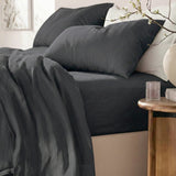 Renee Taylor Washed Linen Cotton Sheet Set Queen Magnet