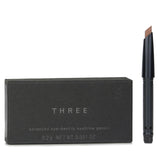 THREE Advanced Eye Dentity Eyebrow Pencil #03 Brown, features nourishing oils for defined, voluminous brows with a natural finish.