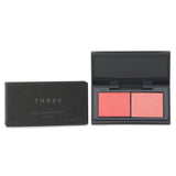 Blush duo featuring cream and powder formulas in Sunshine Dancer shade for radiant, natural-looking cheeks.