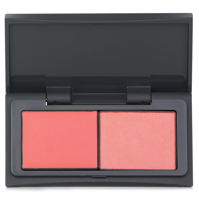 Blush duo featuring cream and powder for radiant, natural-looking cheeks in the #02 Sunshine Dancer shade.