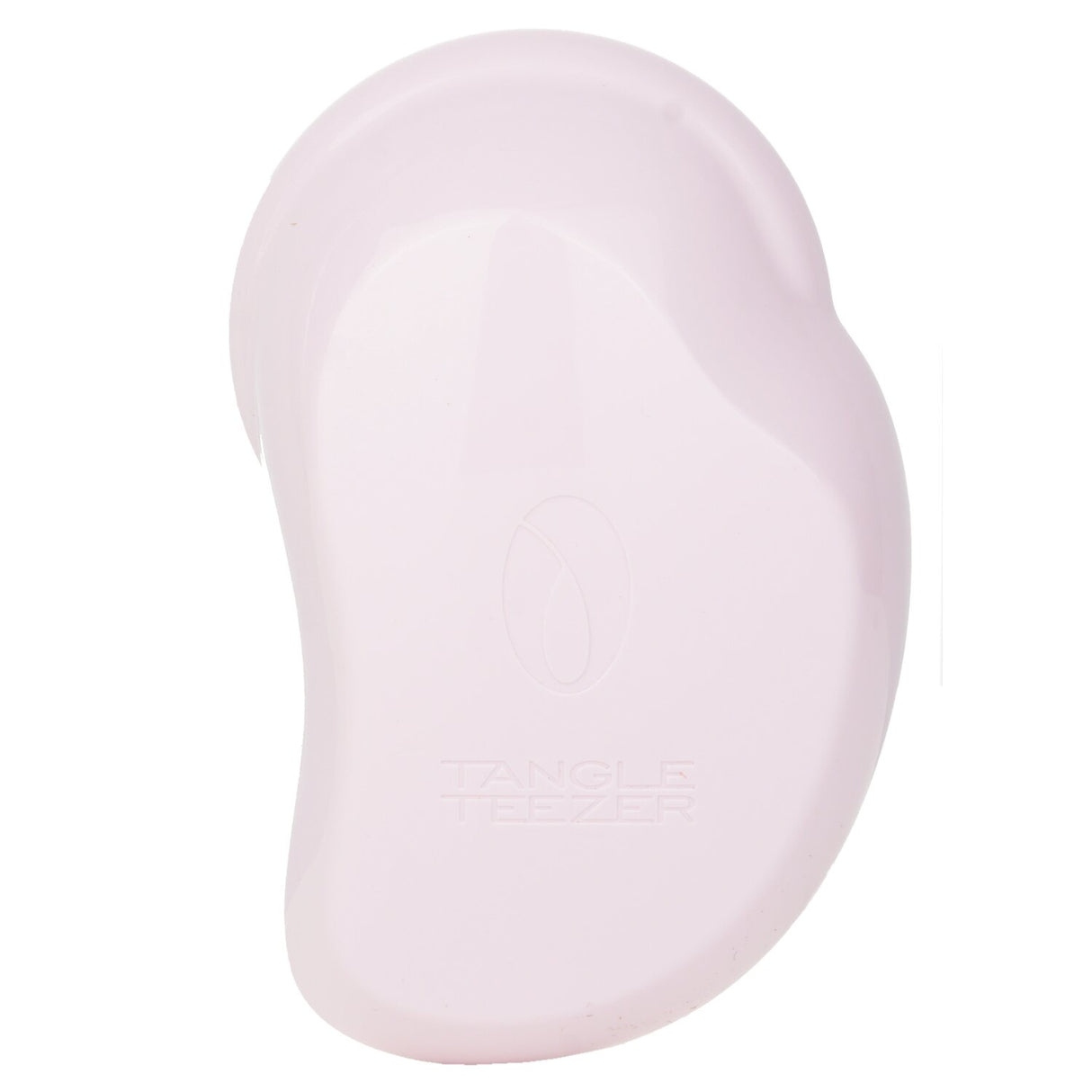 Eco-friendly Marshmallow Pink hairbrush with two-tiered teeth for effortless detangling of all hair types.