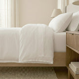 Renee Taylor Washed Linen Cotton Euro P/Case White