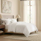 Renee Taylor Washed Linen Cotton Quilt Cover Set King White
