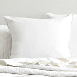 Renee Taylor Washed Linen Cotton Euro P/Case White