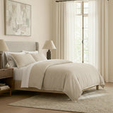 Renee Taylor Washed Linen Cotton Quilt Cover Set Queen Natural
