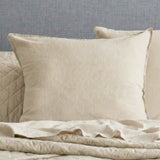 Renee Taylor Washed Linen Cotton Quilt Cover Set Queen Natural