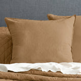 Renee Taylor Washed Linen Cotton Quilt Cover Set Super King Terracotta