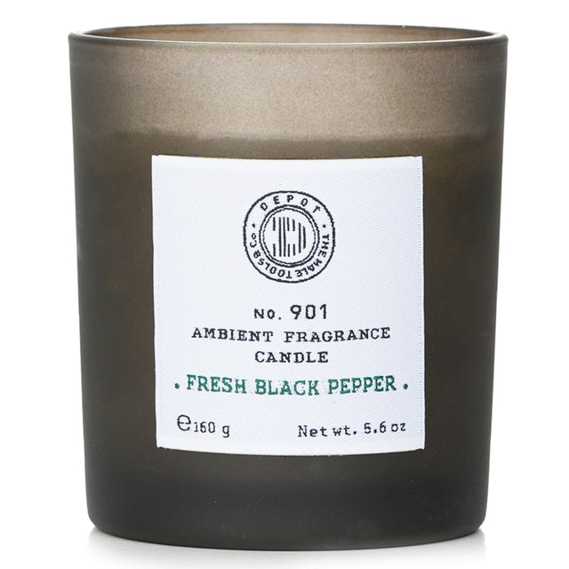 Fresh Black Pepper candle from Depot - 160g, infuses spaces with warm, spicy aroma for a cozy ambiance.