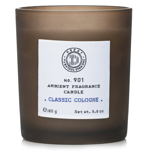 Luxurious Depot - No. 901 Classic Cologne candle, 160g, offers a sophisticated fragrance and warm ambiance for any space.