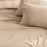 Park Avenue 175 GSM Egyptian Cotton Flannelette Sheet Set Mega Queen Diamond