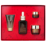 Estee Lauder Lift + Glow Skincare Set featuring 4 luxurious products for rejuvenated, radiant skin.