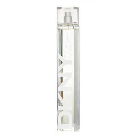 Captivating DKNY Women Energizing Eau De Parfum Spray in elegant 100ml bottle, featuring refreshing citrus and floral notes.