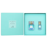 Elegant Acqua Dell'Elba Blu Donna fragrance set, featuring 50ml and 15ml Eau De Parfum for sophisticated women.