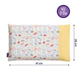 Clevafoam Baby Pillow Case - Grey & Yellow - ClevaMama