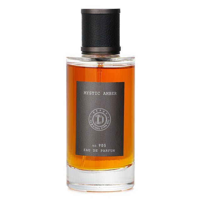 Mystic Amber Eau De Parfum in 100ml, featuring citrus, floral notes, rich amber, and earthy patchouli for a captivating scent.