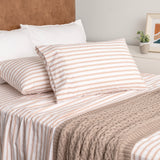 Renee Taylor Oxford Organic Cotton Patterned Sheet Set Long Single