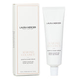 Laura Mercier Almond Coconut Souffle Hand Cream in 50ml; lightweight, nourishing, beach-inspired scent for soft, hydrated hands.