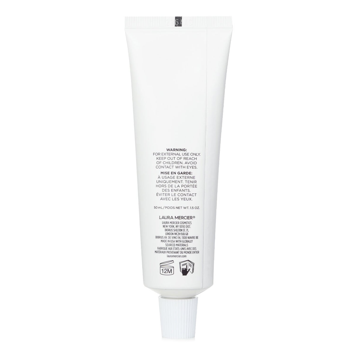 Laura Mercier Almond Coconut Souffle Hand Cream in 50ml, offering luxurious hydration with a coconut and almond scent.