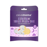 Clevafoam Toddler Pillow Case - Grey & Yellow - ClevaMama