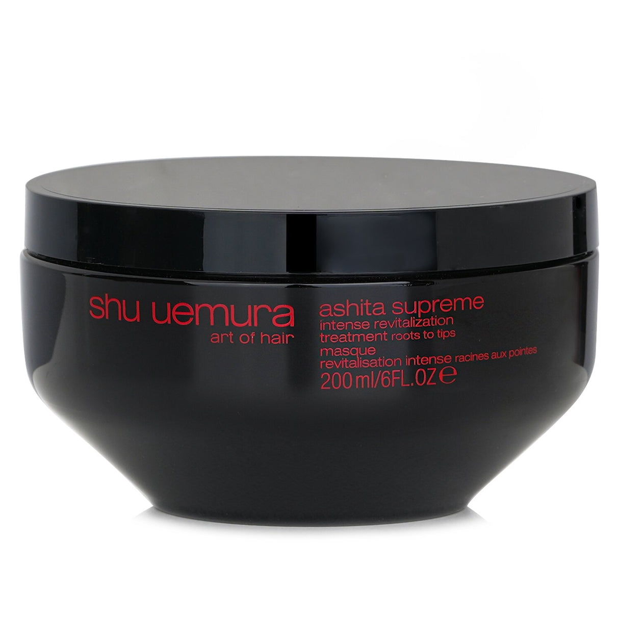 Revitalizing hair treatment by Shu Uemura, enriched with Ashitaba for deep nourishment and lasting softness.