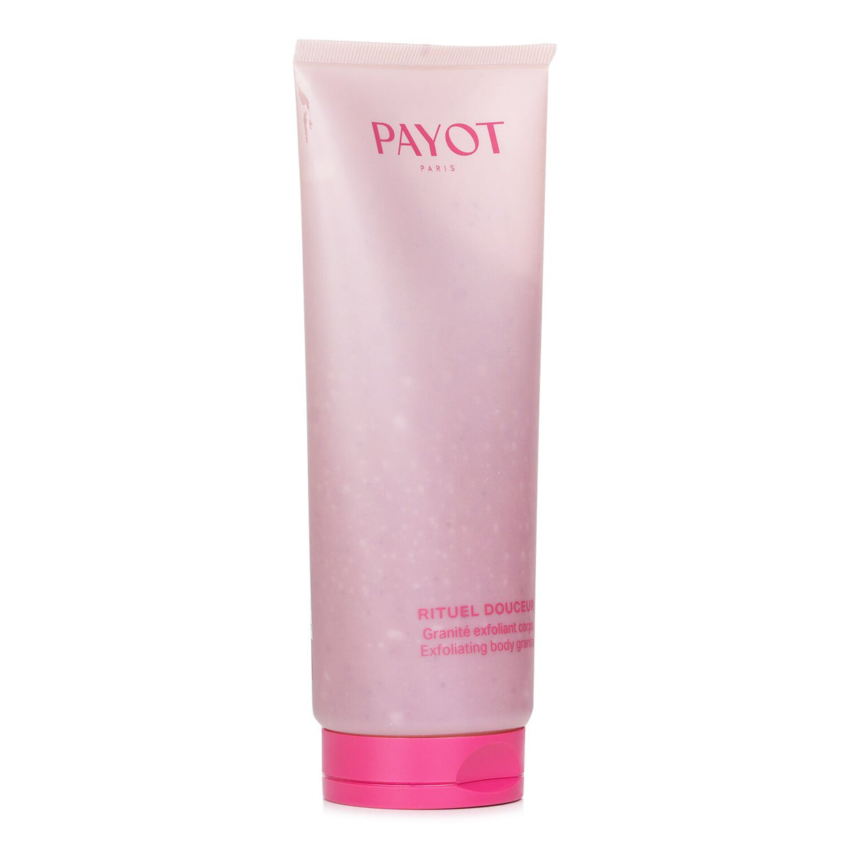 Gentle exfoliating body scrub with quartz crystals, Argan shell, and a jasmine-musk fragrance for radiant, soft skin.