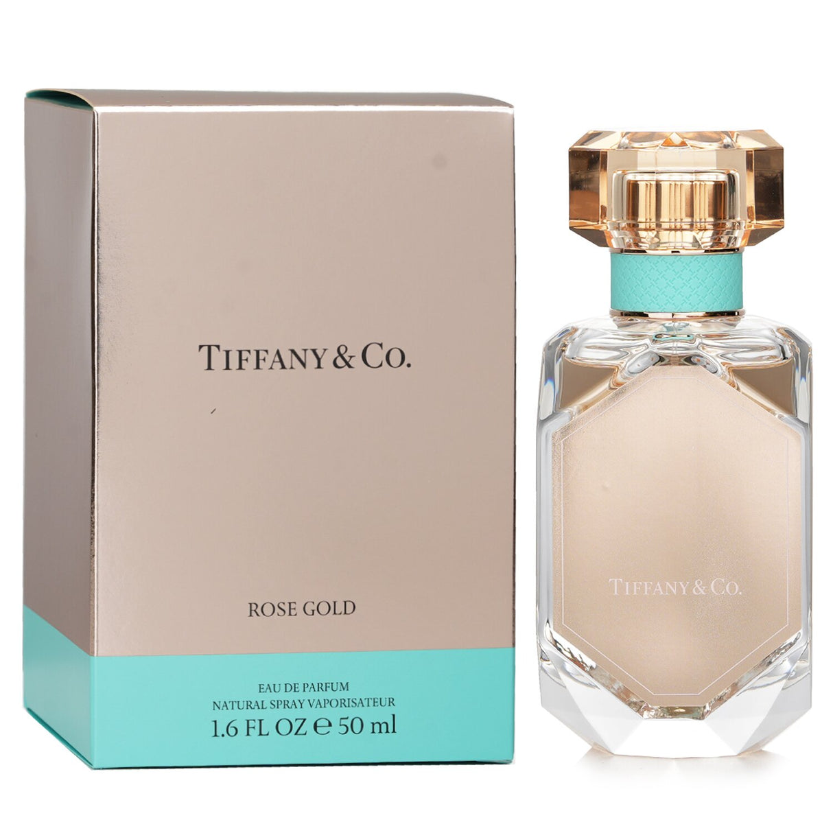 Rose Gold Eau De Parfum Spray by Tiffany & Co., 50ml; elegant fragrance with pink pepper and rose notes for modern women.