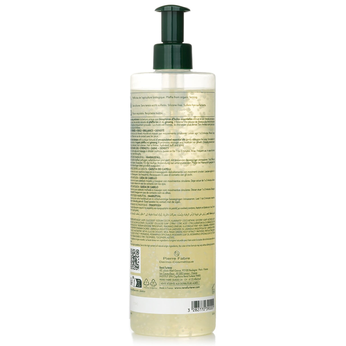 Rene Furterer Triphasic Anti Hair Loss Shampoo in 600ml, infused with natural ingredients to strengthen and revitalize hair.