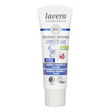 Lavera fluoride-free toothpaste in a 75ml tube, offering eco-friendly, fivefold oral protection with Organic Echinacea and Calcium.