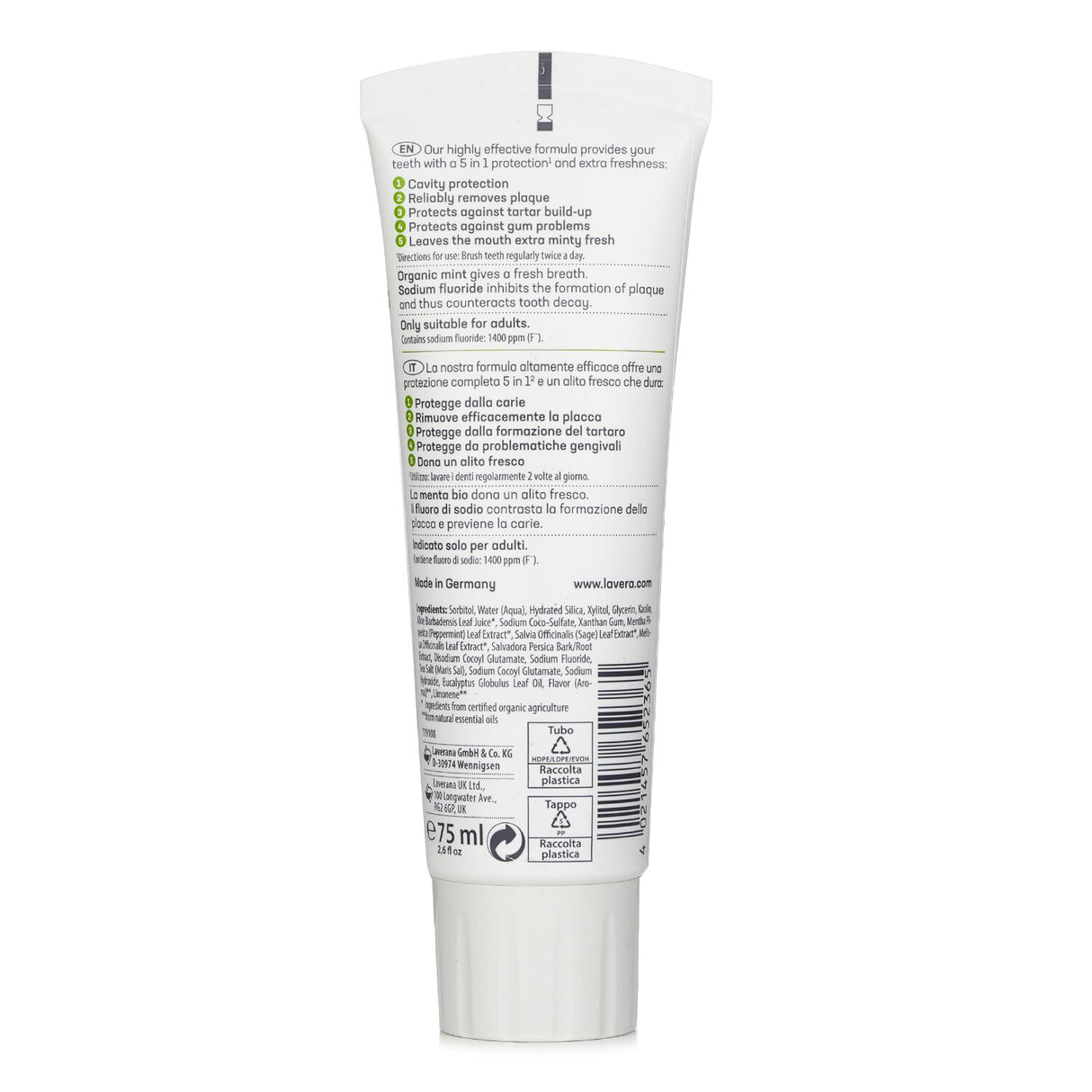 Lavera - Complete Care Mint Toothpaste  - 75ml/2.6oz