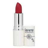 Lavera Cream Glow Lipstick #07 Watermelon: vibrant, hydrating color with a silky finish, ideal for sensitive skin, lasts 6 hours.