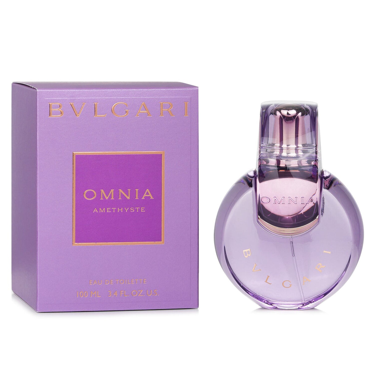 Bvlgari Omnia Amethyste Eau De Toilette Spray in a 100ml bottle features floral and fruity notes for elegant all-day wear.