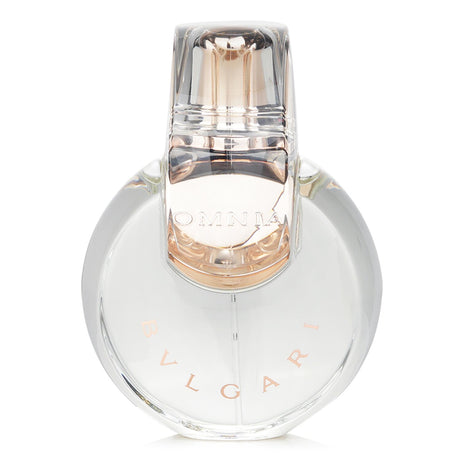 Elegant Bvlgari Omnia Crystalline Eau De Toilette Spray in a 100ml bottle, featuring fresh floral and fruity notes for women.