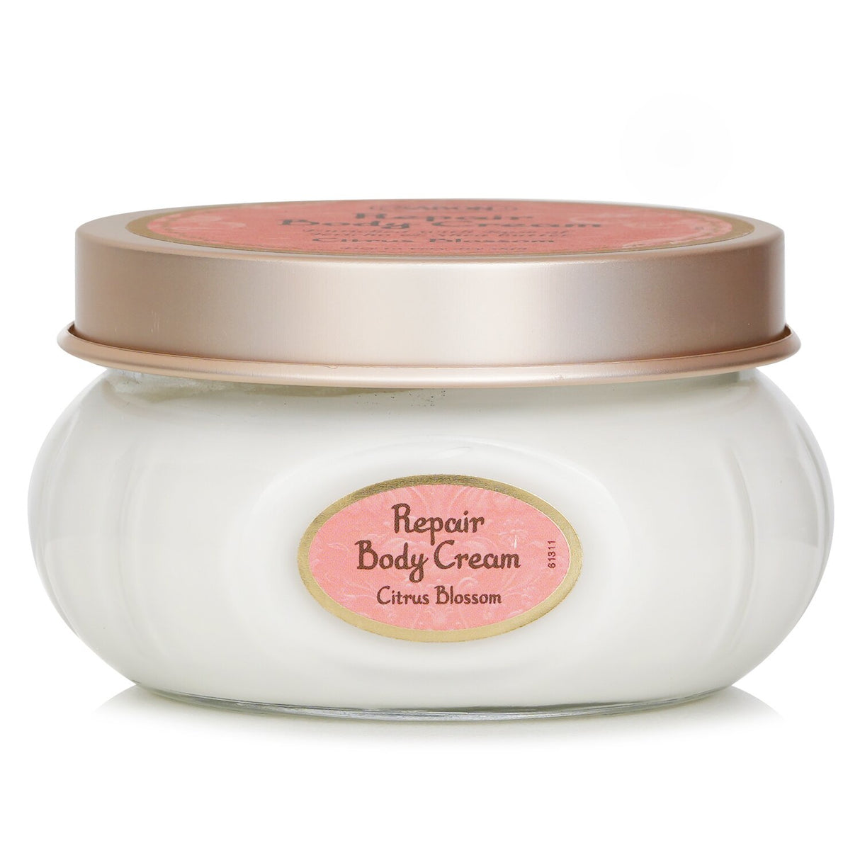 Luxurious Sabon Repair Body Cream in Citrus Blossom for deeply hydrated, soft skin; enriched with Shea Butter and uplifting citrus scent.