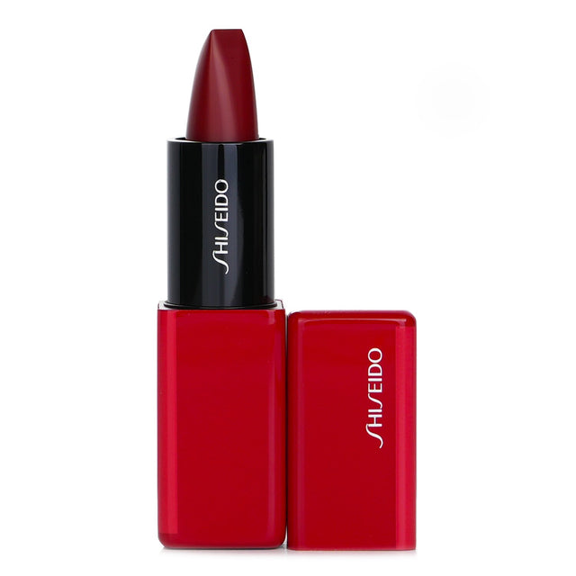 Shiseido Technosatin Gel Lipstick in #413 Main Frame, featuring a gel formula for vibrant color and long-lasting hydration.