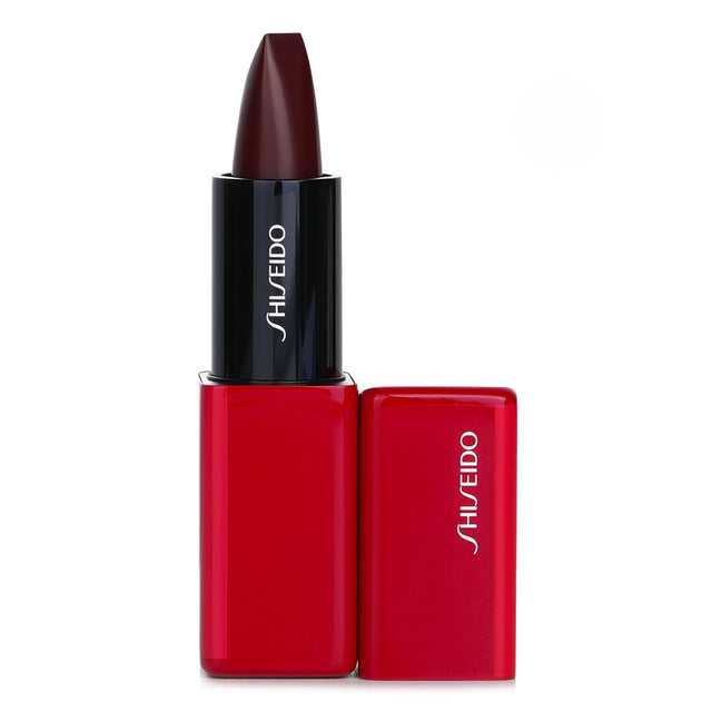 Shiseido Technosatin Gel Lipstick #424 Quantum Plum, vibrant, nourishing formula with a luxurious satin finish and all-day hydration.