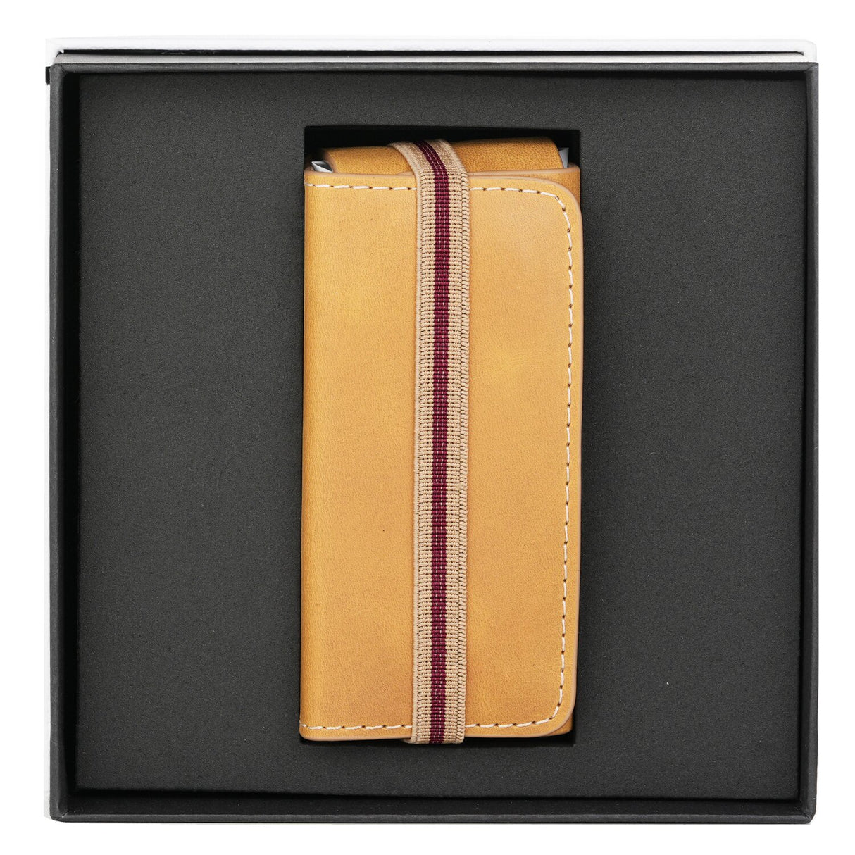 Elegant camel leather case designed for 30ml fragrances, offering style and protection for your favorite scent.