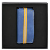 Navy Blue leather case for perfume, combining elegance with protection for fragrance lovers on the go.