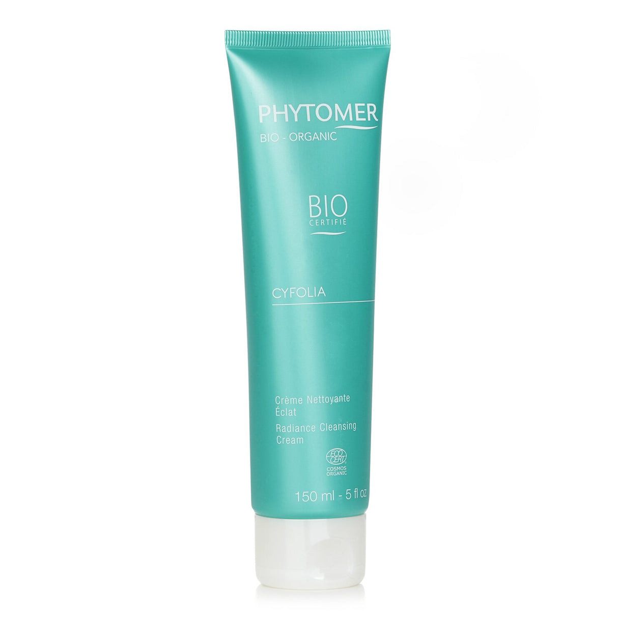 Phytomer Cyfolia Radiance Cleansing Cream in 150ml; revitalizes skin with sunflower oil, orange water, and cyfolia algae.