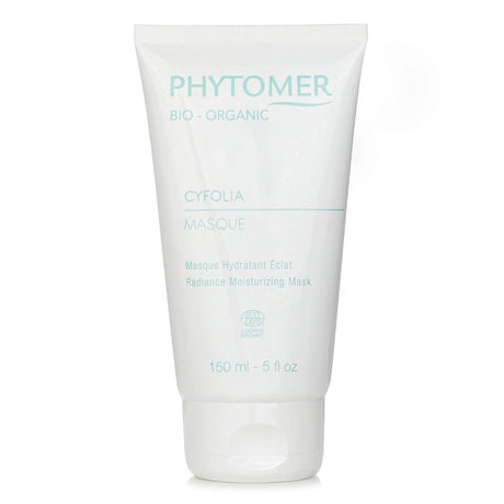 Phytomer Cyfolia Radiance Moisturizing Mask in a 150ml tube, features nourishing ingredients for revitalized, radiant skin.