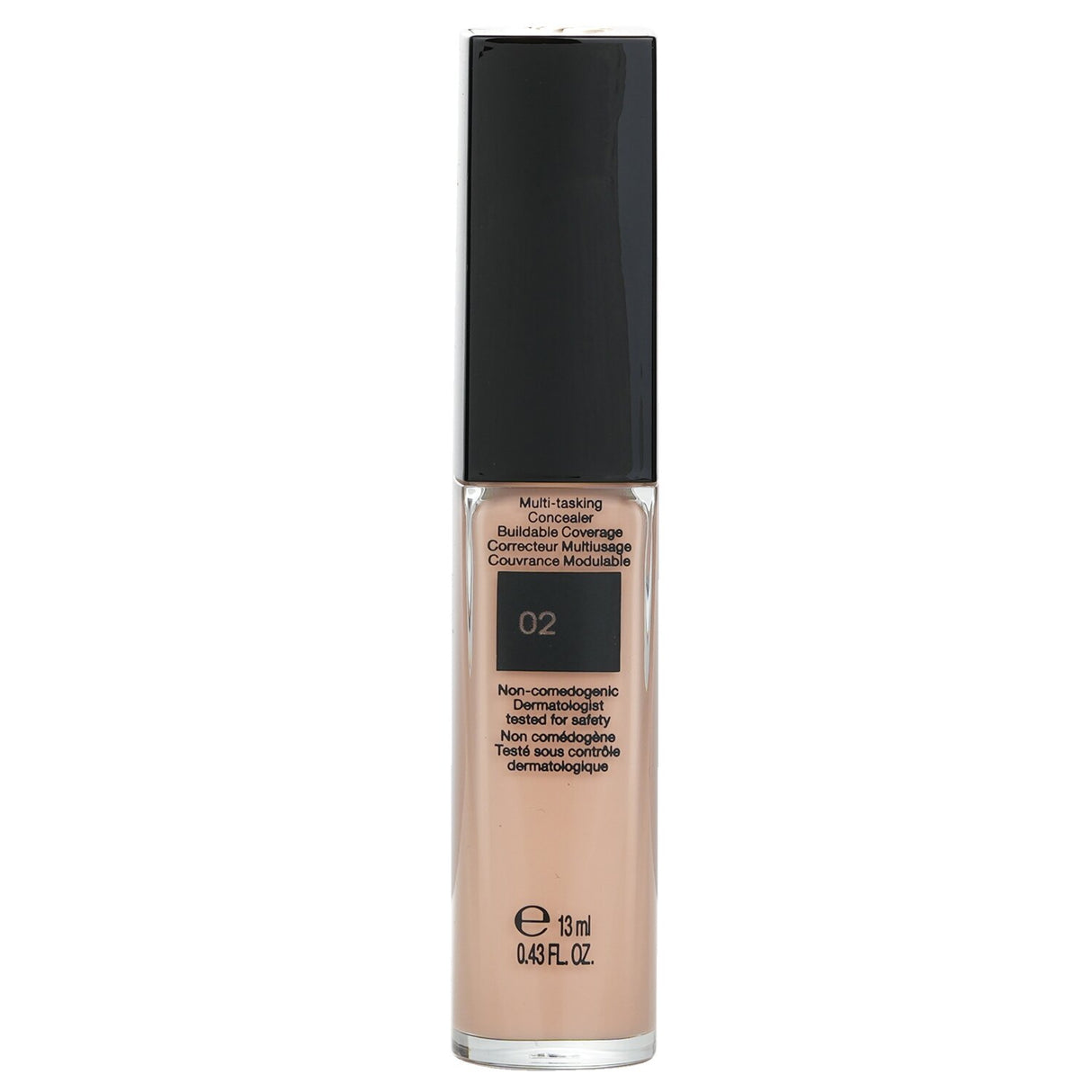 Lancome Teint Idole Ultra Wear Concealer in #02 Lys Rose, a lightweight, hydrating formula for full coverage and flawless skin.