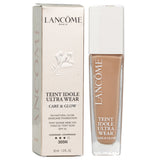 Lancôme Teint Idole Ultra Wear Care & Glow Foundation #305N in 30ml bottle, offers buildable coverage with hydration and SPF 25.