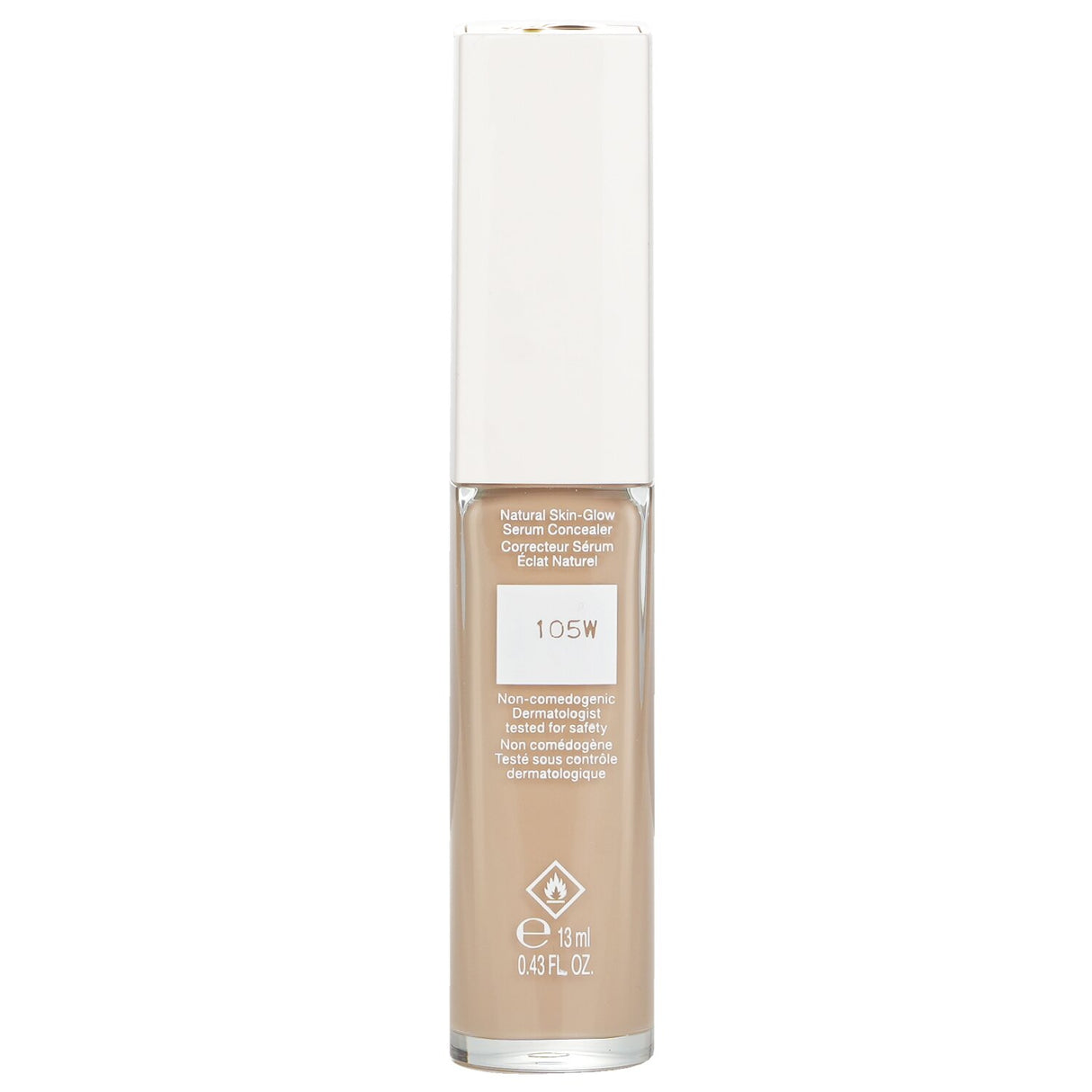 Lancôme Teint Idole Ultra Wear Concealer #105W, lightweight formula for medium coverage, 24-hour hydration, and radiant glow.