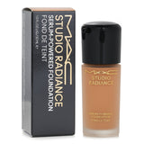 MAC Studio Radiance Serum Foundation in NW15, a hydrating formula with 33 skincare ingredients for a glowing, even complexion.