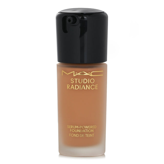 MAC Studio Radiance Serum Foundation #C3.5 in a 30ml bottle, offering hydrating makeup with skincare benefits for a radiant finish.