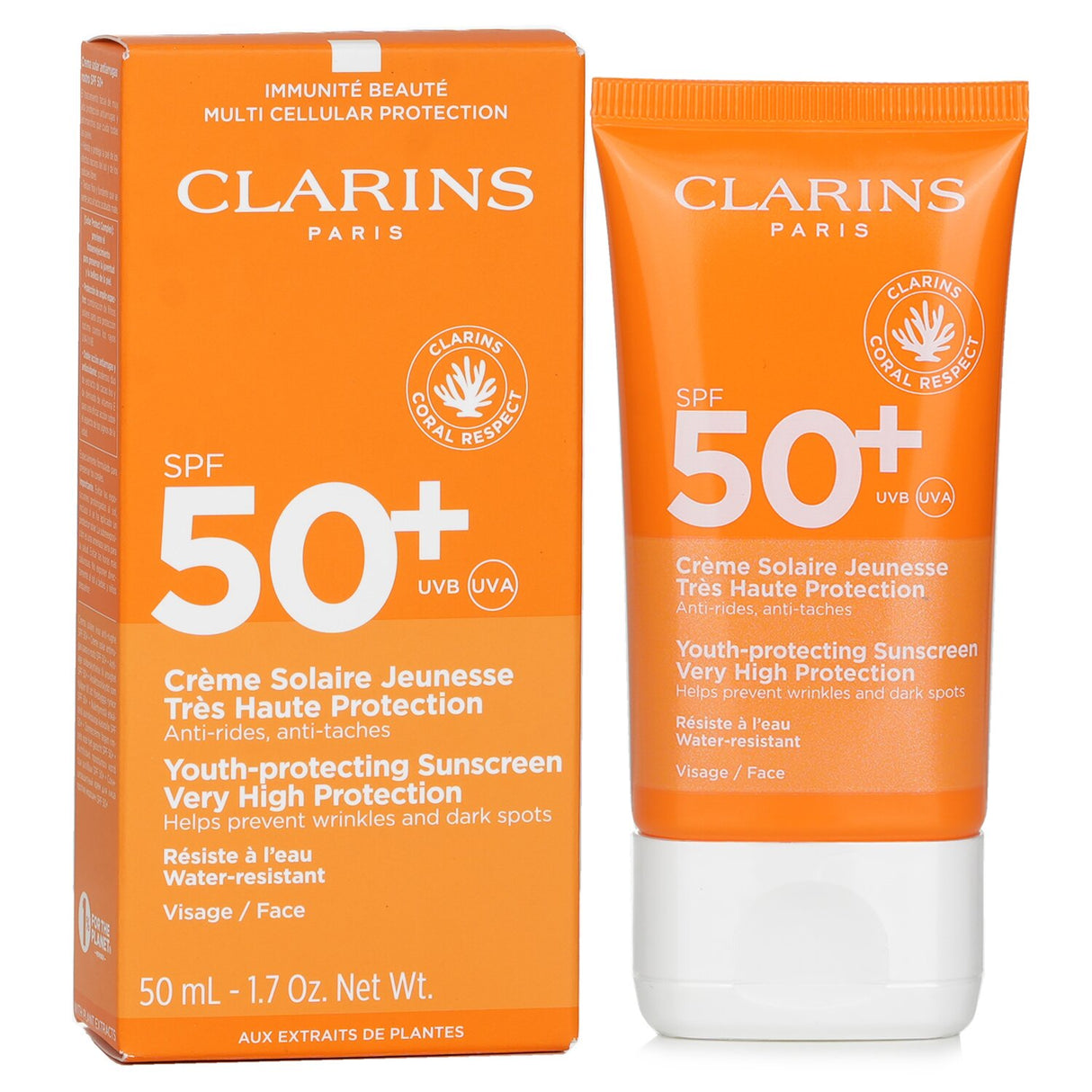 Clarins - Youth Protecting Sunscreen High Protection SPF 50  - 50ml/1.7oz