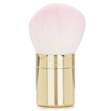 Guerlain Meteorites Powder Brush with soft synthetic bristles and golden handle for seamless powder application.