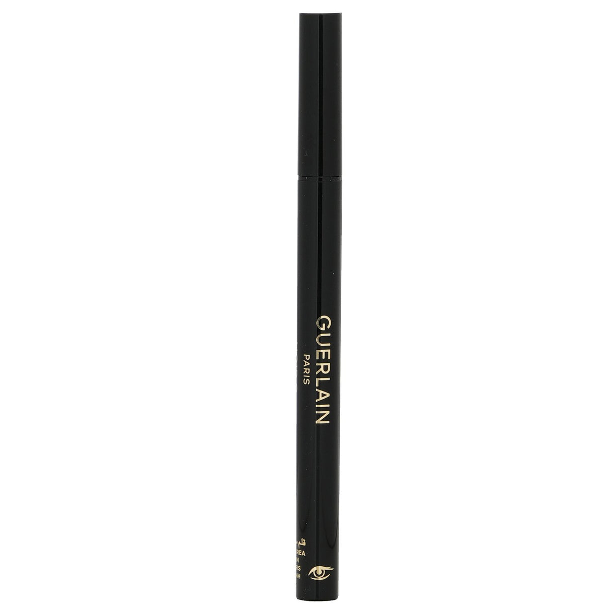Guerlain Noir G Eyeliner Pen in #01 Black, features a fine tip for precise, waterproof, matte eye looks with all-day hold.