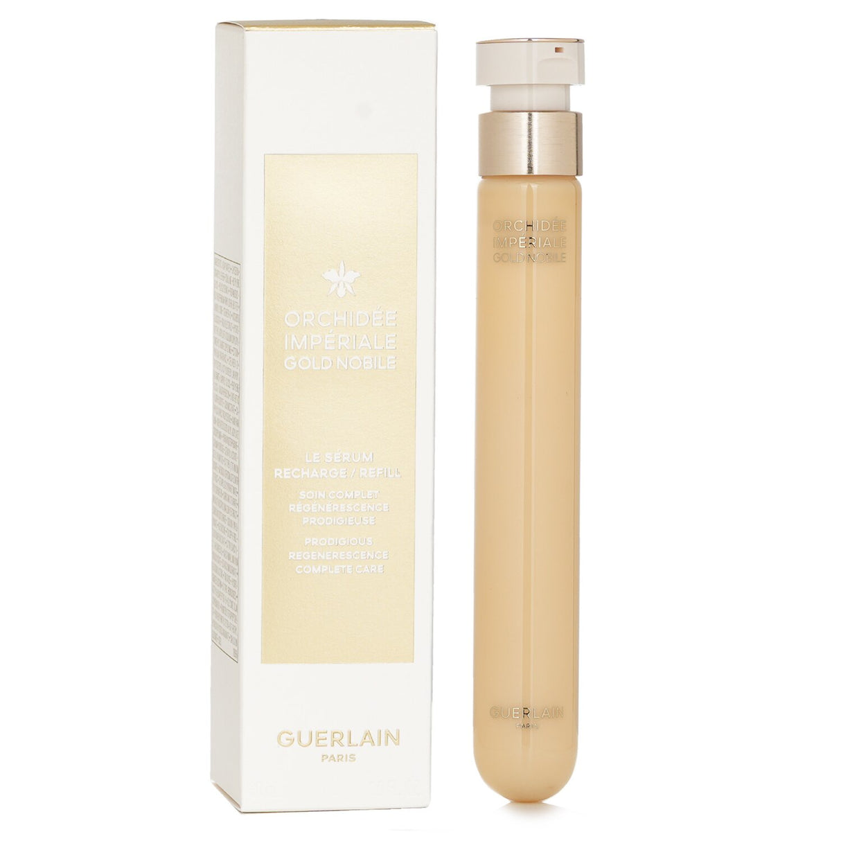 Guerlain Orchidee Imperiale Gold Nobile Serum Refill in 30ml, a luxurious rejuvenating serum for all skin types.